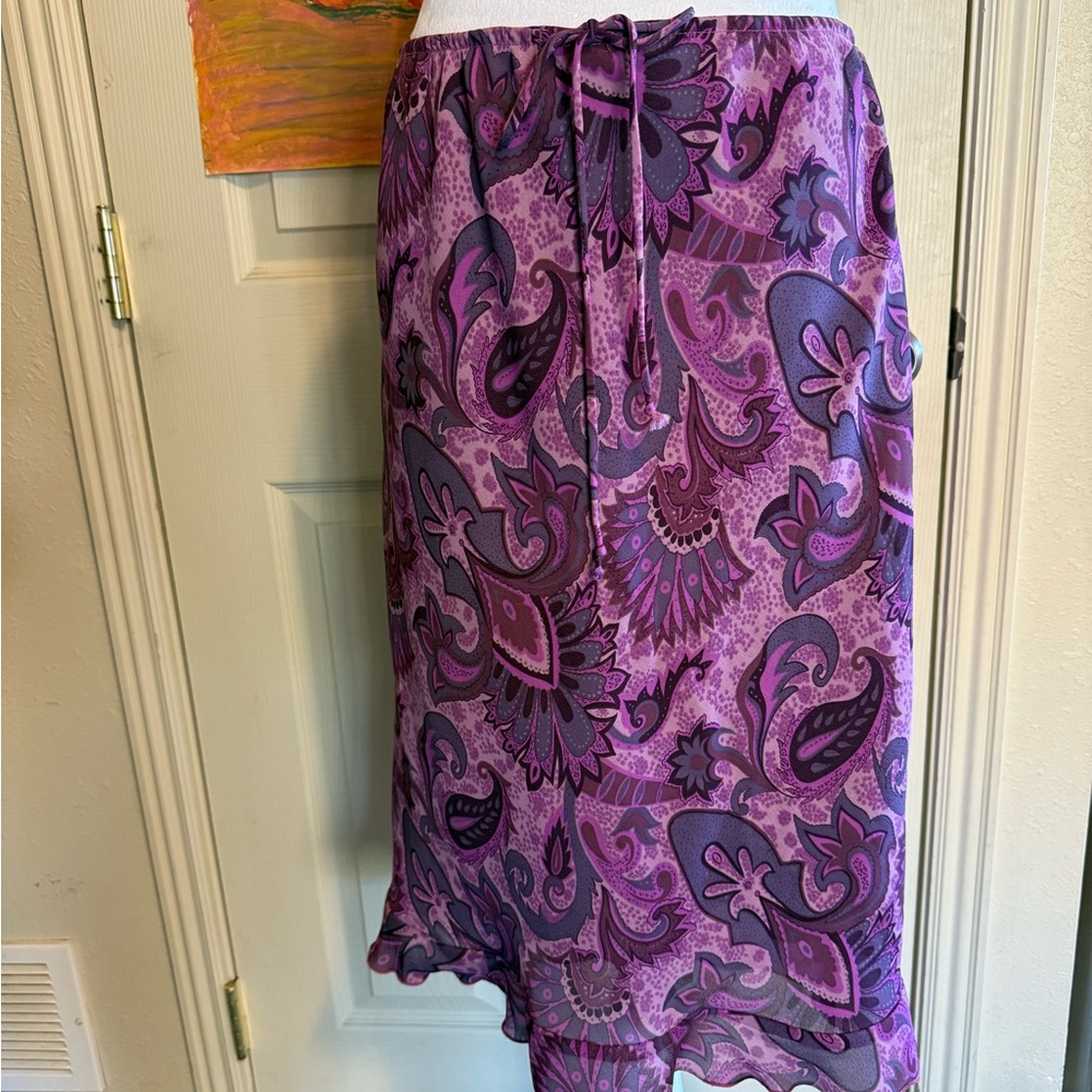 Lapis Purple Paisley Swim Sarong